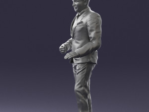 brunette in black suit 0479 3d print ready 3D 프린트 모델