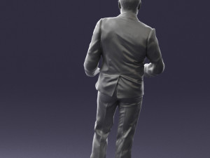 brunette in black suit 0479 3d print ready 3D 프린트 모델
