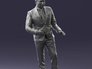 brunette in black suit 0479 3d print ready 3D 프린트 모델