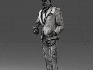 brunette in black suit 0479 3d print ready 3D 프린트 모델