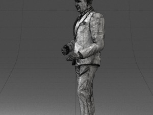 brunette in black suit 0479 3d print ready 3D 프린트 모델