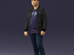 boy in jeans and sweater 0471 3D Model