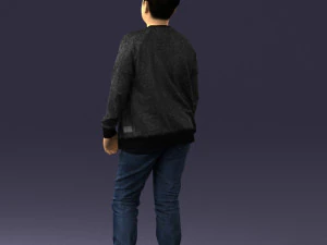 boy in jeans and sweater 0471 3D Model