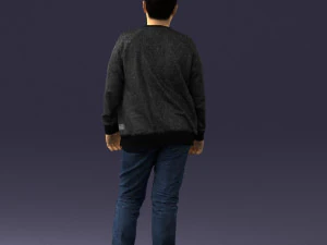boy in jeans and sweater 0471 3D Model