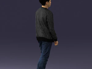 boy in jeans and sweater 0471 3D Model