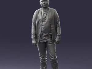 boy in jeans and sweater 0471 3D Model