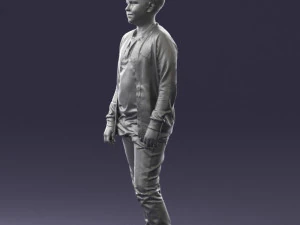 boy in jeans and sweater 0471 3D Model