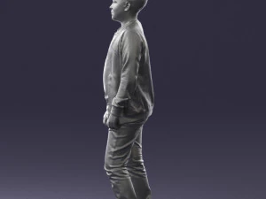 boy in jeans and sweater 0471 3D Model