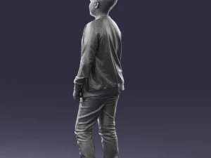 boy in jeans and sweater 0471 3D Model