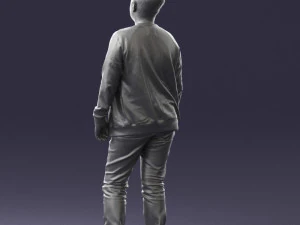 boy in jeans and sweater 0471 3D Model