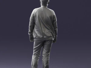 boy in jeans and sweater 0471 3D Model