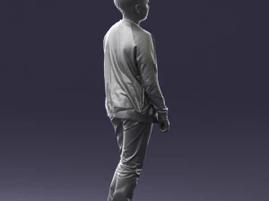 boy in jeans and sweater 0471 3D Model
