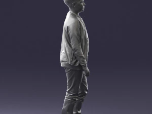 boy in jeans and sweater 0471 3D Model
