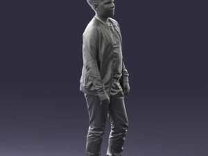 boy in jeans and sweater 0471 3D Model