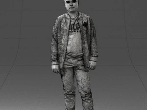 boy in jeans and sweater 0471 3D Model