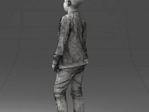 boy in jeans and sweater 0471 3D Model