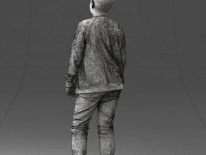 boy in jeans and sweater 0471 3D Model