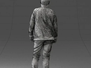 boy in jeans and sweater 0471 3D Model