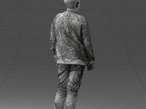 boy in jeans and sweater 0471 3D Model