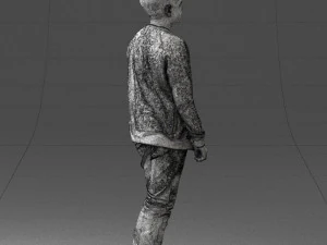 boy in jeans and sweater 0471 3D Model