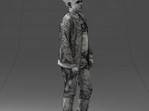 boy in jeans and sweater 0471 3D Model