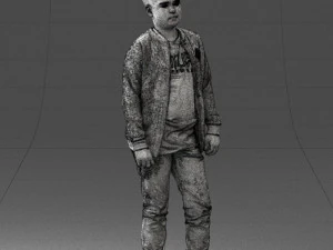 boy in jeans and sweater 0471 3D Model