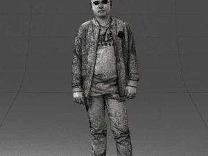 boy in jeans and sweater 0471 3D Model