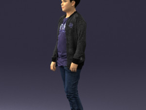 boy in jeans and sweater 0471 3d print ready 3D 프린트 모델