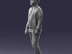 boy in jeans and sweater 0471 3d print ready 3D 프린트 모델