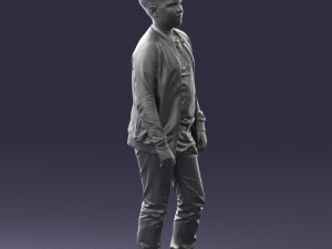 boy in jeans and sweater 0471 3d print ready 3D 프린트 모델