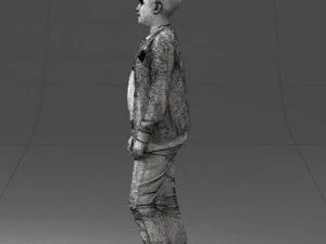 gar&ccedil;on en jeans et pull 0471 pr&ecirc;t pour l'impression 3D Modèles 3D en vedette