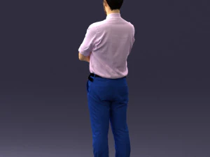 guy in purple shirt 0470 3D Model