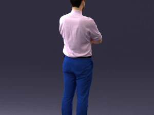 guy in purple shirt 0470 3D Model