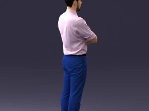 guy in purple shirt 0470 3D Model