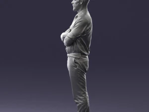 guy in purple shirt 0470 3D Model