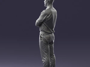 guy in purple shirt 0470 3D Model