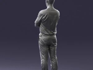 guy in purple shirt 0470 3D Model