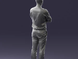 guy in purple shirt 0470 3D Model