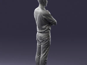 guy in purple shirt 0470 3D Model