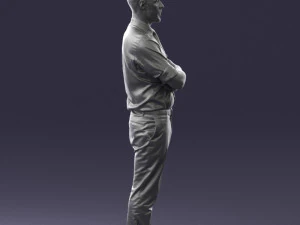 guy in purple shirt 0470 3D Model