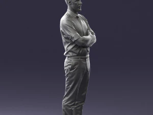 guy in purple shirt 0470 3D Model