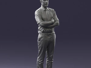 guy in purple shirt 0470 3D Model