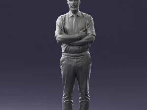 guy in purple shirt 0470 3D Model