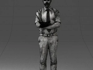 guy in purple shirt 0470 3D Model