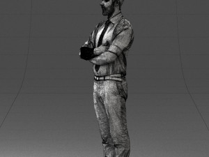 guy in purple shirt 0470 Model 3D