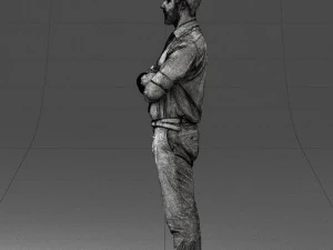 guy in purple shirt 0470 3D Model