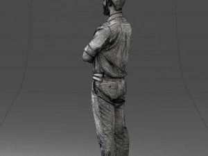 guy in purple shirt 0470 3D Model