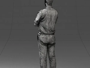 guy in purple shirt 0470 3D Model