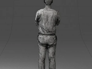 guy in purple shirt 0470 3D Model