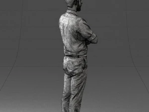 guy in purple shirt 0470 3D Model